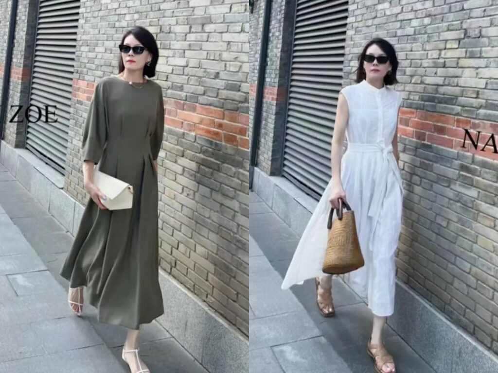 Solid-Colored, Basic Knee-Length Skirts