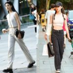 Shanghai’s Anfu Road Street Style Takes Over: The “Short Top + Long Pants” Trend That’s Both Chic and Slimming!