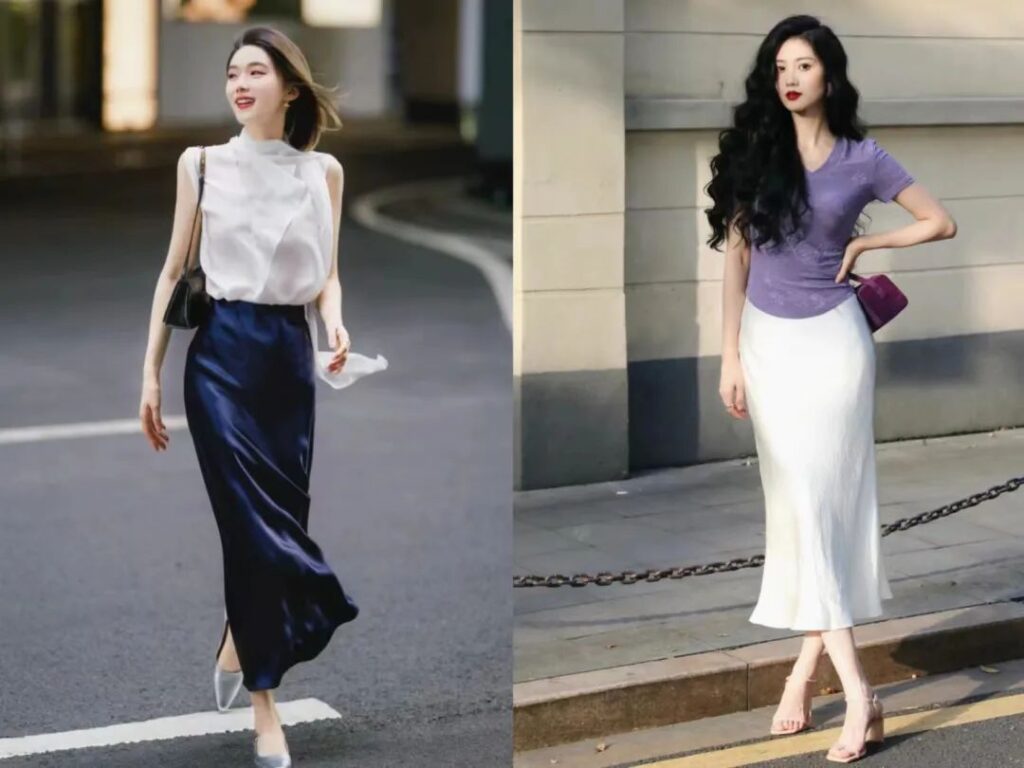 Move Over, Pleated Skirts: The Trendy “Acetate Skirt” is Perfect for Middle-Aged Women – Sophisticated, Versatile, and Oh-So-Chic!
